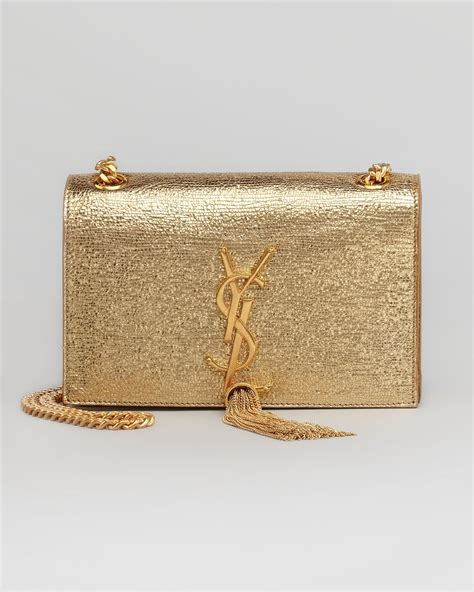 gold ysl bags